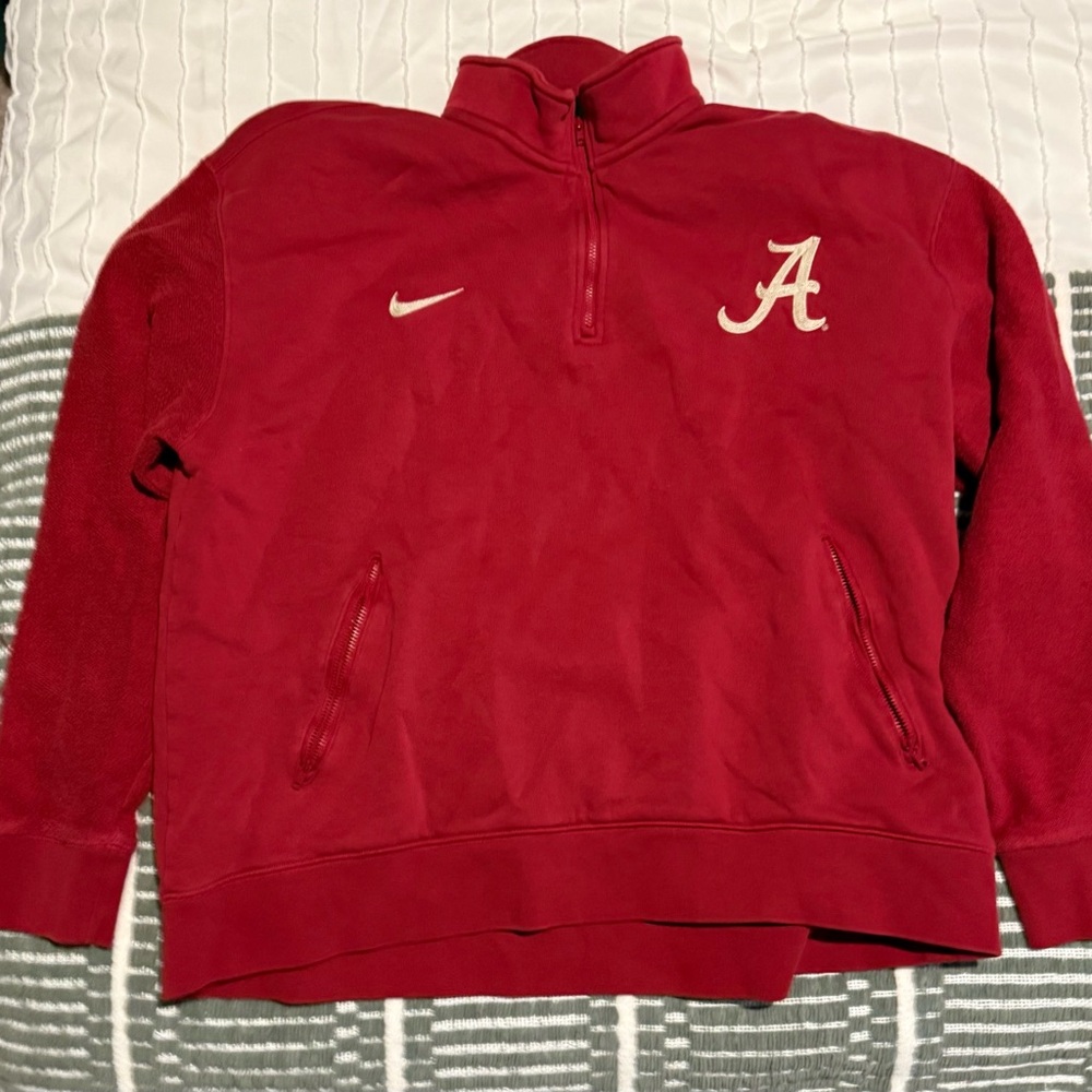 Alabama Crimson Tide Campus Collection Nike Red Quarter-Zip
